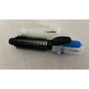 Thermacell Mini Travel Cordless Butane Curling Iron Brush Blue One New